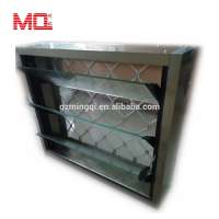 aluminum jalousie glass window with mesh