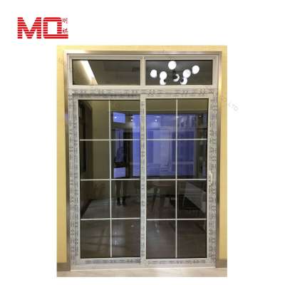 french style pvc sliding door with grill design