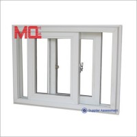 Glass sliding toilet window