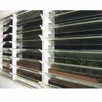 aluminum glass shutter window for toliet