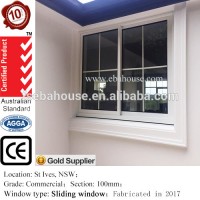 aluminium sliding window AS2047 australian standard aluminium glass window with modern window grill design